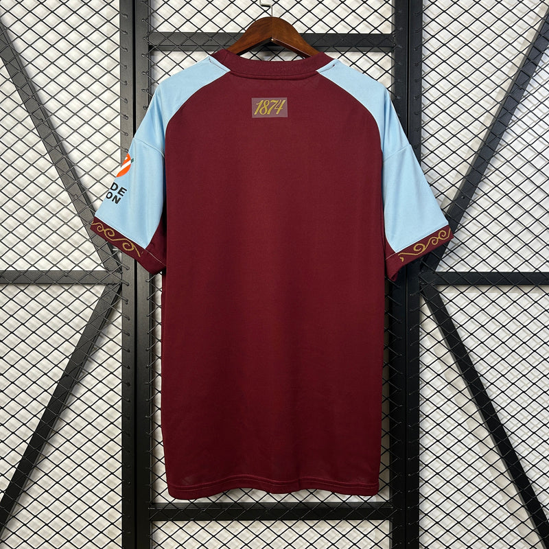 Camisa Aston Villa Home 25/26 Castore Torcedor Masculina - Lançamento