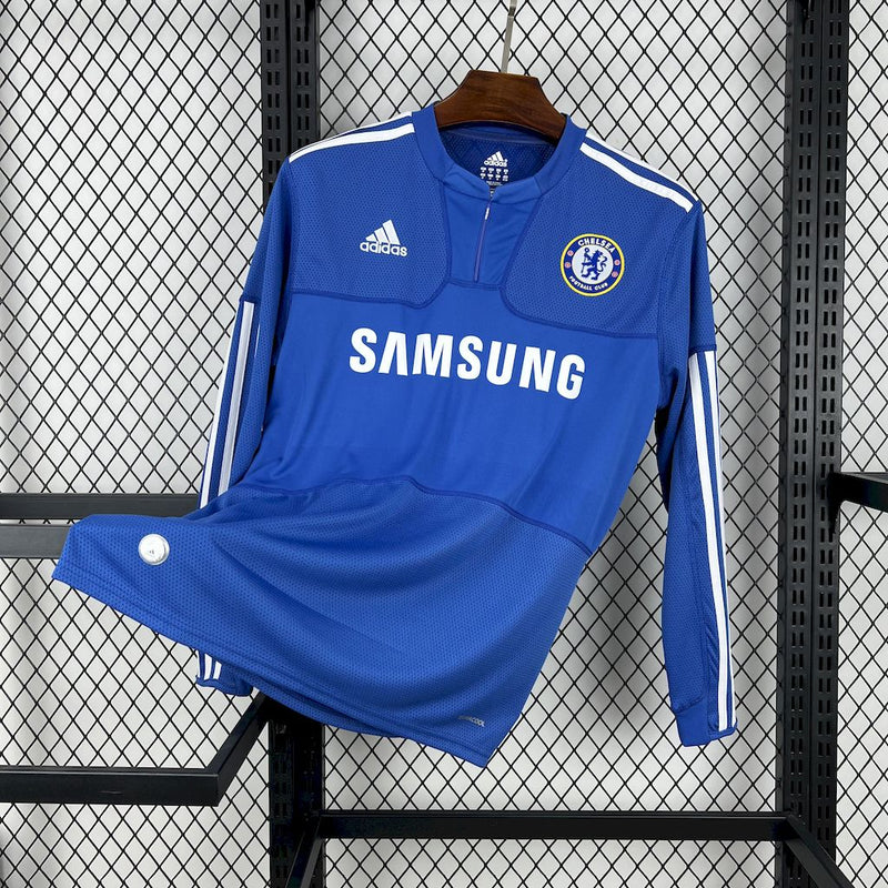 Camisa Chelsea Home 09/10 - Versão Retro Manga Comprida
