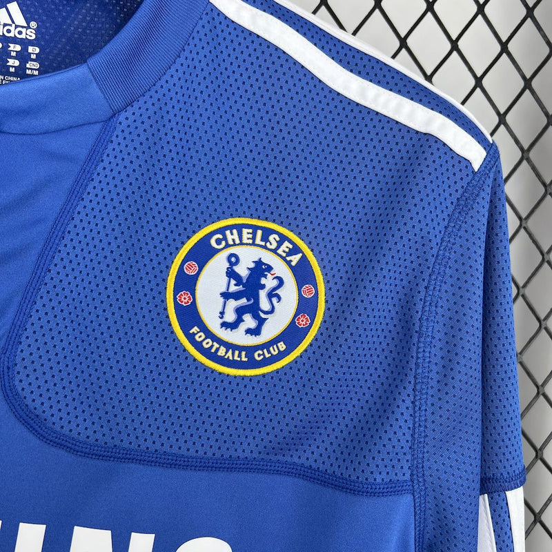 Camisa Chelsea Home 09/10 - Versão Retro Manga Comprida